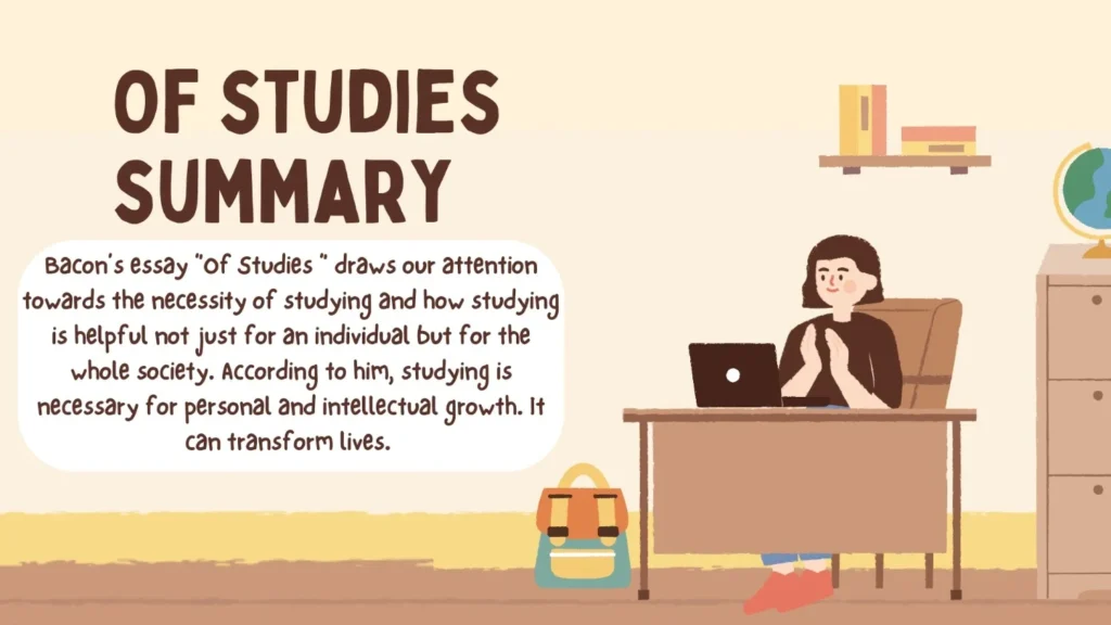 Of studies by Francis bacon summary
