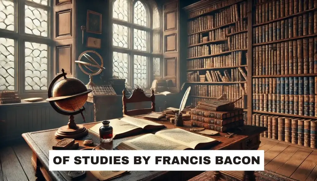 Of studies by francis bacon